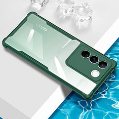 Funda Silicona Ultrafina Carcasa Transparente BH1 para Vivo V27e 5G Verde