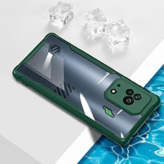 Funda Silicona Ultrafina Carcasa Transparente BH1 para Xiaomi Black Shark 5 5G Verde