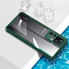 Funda Silicona Ultrafina Carcasa Transparente BH1 para Xiaomi Mi 12T Pro 5G Verde