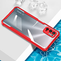 Funda Silicona Ultrafina Carcasa Transparente BH1 para Xiaomi Redmi Note 10 5G Rojo