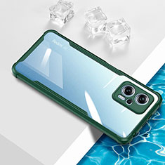 Funda Silicona Ultrafina Carcasa Transparente BH1 para Xiaomi Redmi Note 11T Pro 5G Verde