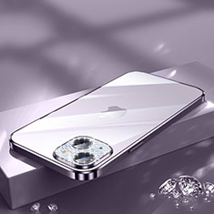 Funda Silicona Ultrafina Carcasa Transparente Bling-Bling LD2 para Apple iPhone 13 Morado