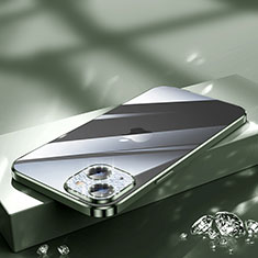 Funda Silicona Ultrafina Carcasa Transparente Bling-Bling LD2 para Apple iPhone 13 Verde