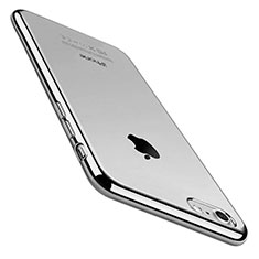 Funda Silicona Ultrafina Carcasa Transparente C01 para Apple iPhone SE (2020) Plata