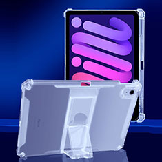 Funda Silicona Ultrafina Carcasa Transparente con Soporte para Apple iPad Mini 6 Claro