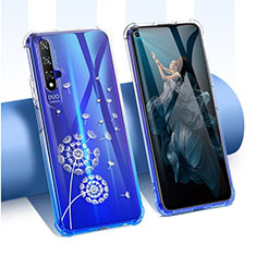 Funda Silicona Ultrafina Carcasa Transparente Flores para Huawei Honor 20S Multicolor