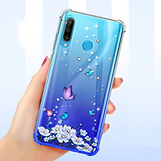 Funda Silicona Ultrafina Carcasa Transparente Flores para Huawei P30 Lite New Edition Multicolor