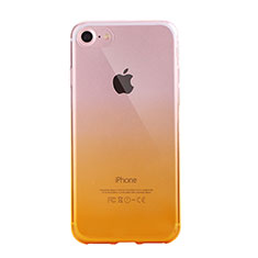 Funda Silicona Ultrafina Carcasa Transparente Gradiente G01 para Apple iPhone SE3 ((2022)) Amarillo
