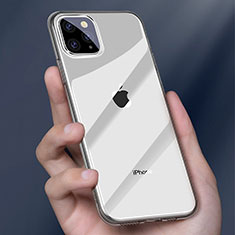 Funda Silicona Ultrafina Carcasa Transparente H01 para Apple iPhone 11 Pro Max Gris