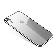Funda Silicona Ultrafina Carcasa Transparente H01 para Apple iPhone XR Plata