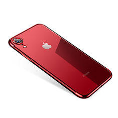 Funda Silicona Ultrafina Carcasa Transparente H01 para Apple iPhone XR Rojo