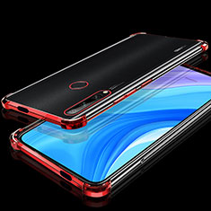 Funda Silicona Ultrafina Carcasa Transparente H01 para Huawei Enjoy 10 Plus Rojo
