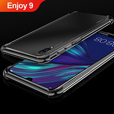 Funda Silicona Ultrafina Carcasa Transparente H01 para Huawei Enjoy 9 Negro