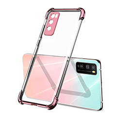 Funda Silicona Ultrafina Carcasa Transparente H01 para Huawei Enjoy Z 5G Oro Rosa