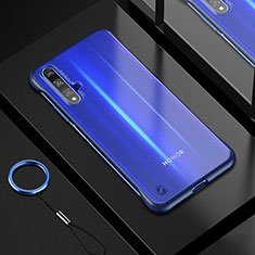 Funda Silicona Ultrafina Carcasa Transparente H01 para Huawei Honor 20 Azul