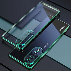 Funda Silicona Ultrafina Carcasa Transparente H01 para Huawei Honor 70 Pro 5G Verde
