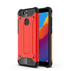 Funda Silicona Ultrafina Carcasa Transparente H01 para Huawei Honor 7A Rojo