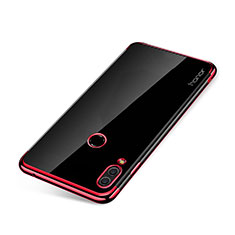 Funda Silicona Ultrafina Carcasa Transparente H01 para Huawei Honor Note 10 Rojo