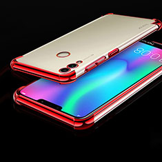 Funda Silicona Ultrafina Carcasa Transparente H01 para Huawei Honor Play 8C Rojo