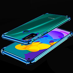 Funda Silicona Ultrafina Carcasa Transparente H01 para Huawei Honor Play4T Azul