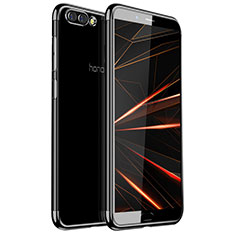 Funda Silicona Ultrafina Carcasa Transparente H01 para Huawei Honor V10 Negro