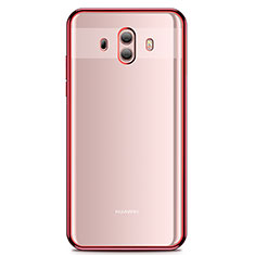 Funda Silicona Ultrafina Carcasa Transparente H01 para Huawei Mate 10 Rojo