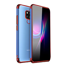 Funda Silicona Ultrafina Carcasa Transparente H01 para Huawei Mate 20 X Rojo