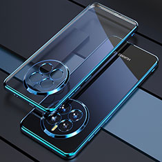 Funda Silicona Ultrafina Carcasa Transparente H01 para Huawei Mate 50 Azul