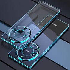 Funda Silicona Ultrafina Carcasa Transparente H01 para Huawei Mate 60 Azul