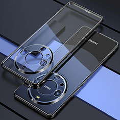 Funda Silicona Ultrafina Carcasa Transparente H01 para Huawei Mate 60 Negro
