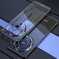Funda Silicona Ultrafina Carcasa Transparente H01 para Huawei Mate 60 Pro Negro