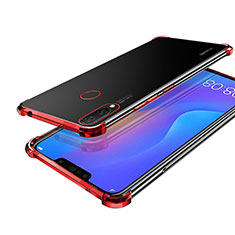 Funda Silicona Ultrafina Carcasa Transparente H01 para Huawei Nova 3i Rojo