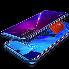 Funda Silicona Ultrafina Carcasa Transparente H01 para Huawei Nova 5 Azul