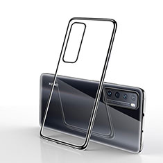 Funda Silicona Ultrafina Carcasa Transparente H01 para Huawei Nova 7 5G Negro