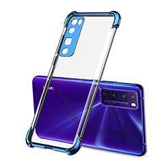 Funda Silicona Ultrafina Carcasa Transparente H01 para Huawei Nova 7 Pro 5G Azul