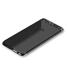 Funda Silicona Ultrafina Carcasa Transparente H01 para Huawei P10 Negro