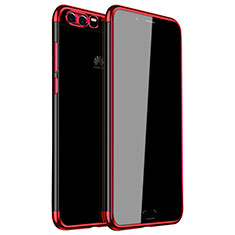 Funda Silicona Ultrafina Carcasa Transparente H01 para Huawei P10 Plus Rojo