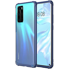 Funda Silicona Ultrafina Carcasa Transparente H01 para Huawei P40 Azul