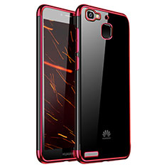 Funda Silicona Ultrafina Carcasa Transparente H01 para Huawei P8 Lite Smart Rojo