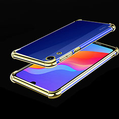 Funda Silicona Ultrafina Carcasa Transparente H01 para Huawei Y6 Prime (2019) Oro
