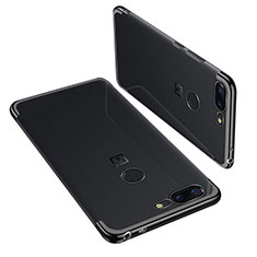 Funda Silicona Ultrafina Carcasa Transparente H01 para OnePlus 5T A5010 Negro