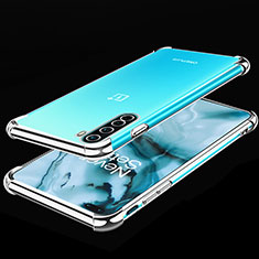 Funda Silicona Ultrafina Carcasa Transparente H01 para OnePlus Nord Plata