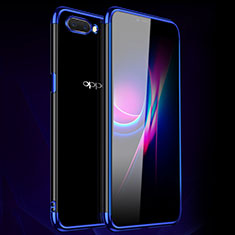 Funda Silicona Ultrafina Carcasa Transparente H01 para Oppo A12e Azul