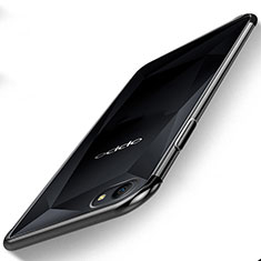 Funda Silicona Ultrafina Carcasa Transparente H01 para Oppo A3 Negro