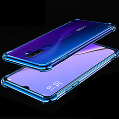 Funda Silicona Ultrafina Carcasa Transparente H01 para Oppo A5 (2020) Azul