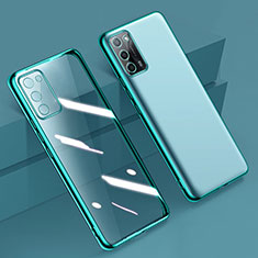 Funda Silicona Ultrafina Carcasa Transparente H01 para Oppo A55 5G Verde