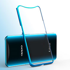 Funda Silicona Ultrafina Carcasa Transparente H01 para Oppo Find X Azul