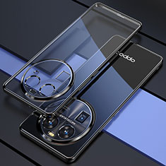 Funda Silicona Ultrafina Carcasa Transparente H01 para Oppo Find X6 5G Negro