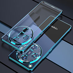Funda Silicona Ultrafina Carcasa Transparente H01 para Oppo Find X7 Ultra 5G Azul