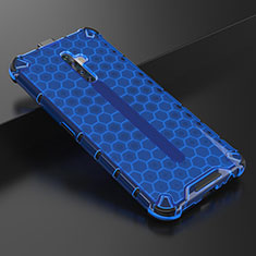 Funda Silicona Ultrafina Carcasa Transparente H01 para Oppo Reno2 Z Azul